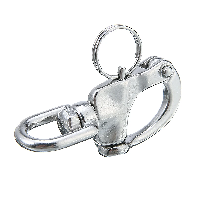 Вращающийся пружинный крючок из нержавеющей стали быстросъемная Скоба для лодки