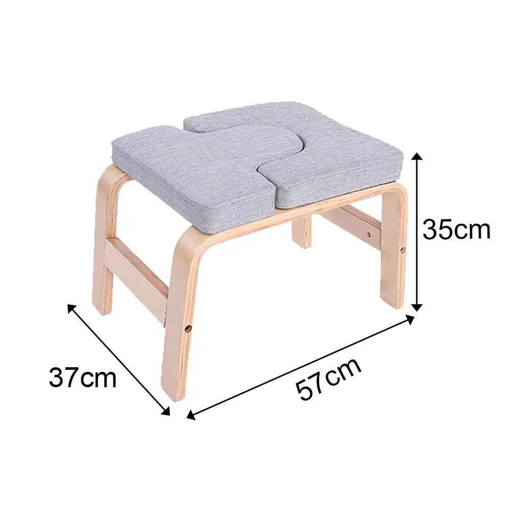 

Yoga Headstand Bench, Solid Birch Wood Stand Yoga Inversion Chair For Family Or Gym, Relieve Fatigue And Shape The Body