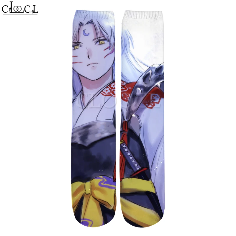 

CLOOCL 2021 New Style Fashion Japanese Anime Inuyasha 3D Print Men's Women's Casual Hot Selling Straight Socks