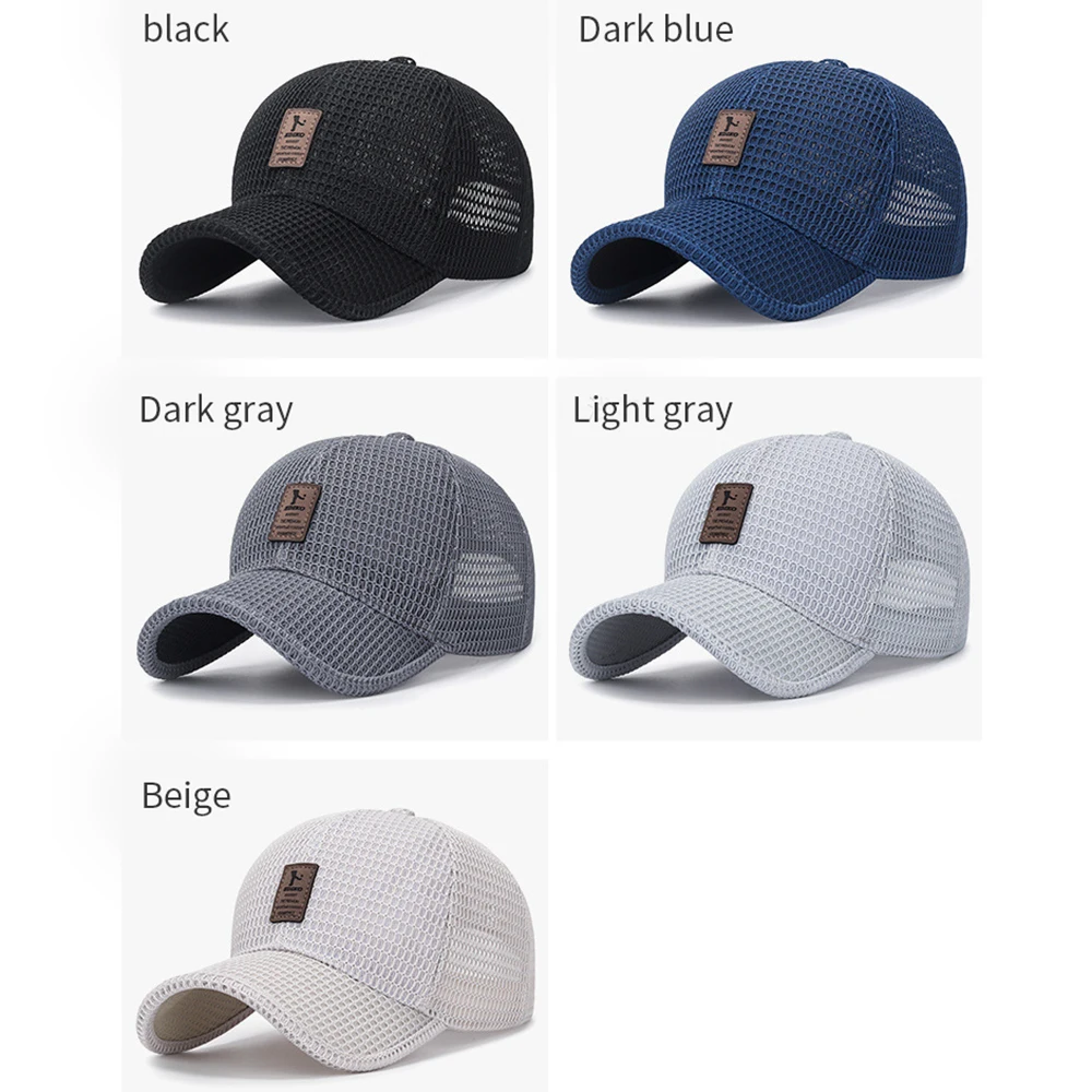 

Breathable Quick Drying Mesh Baseball Cap Summer Outdoor Fishing Golf Sun Hat For Men Women