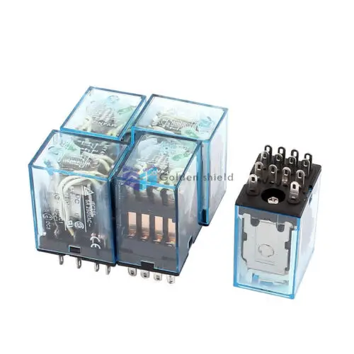 

JQX-13F 5 шт. катушечное напряжение, 14 контактов, клемма 4PDT, электромагнитное силовое реле DC12.