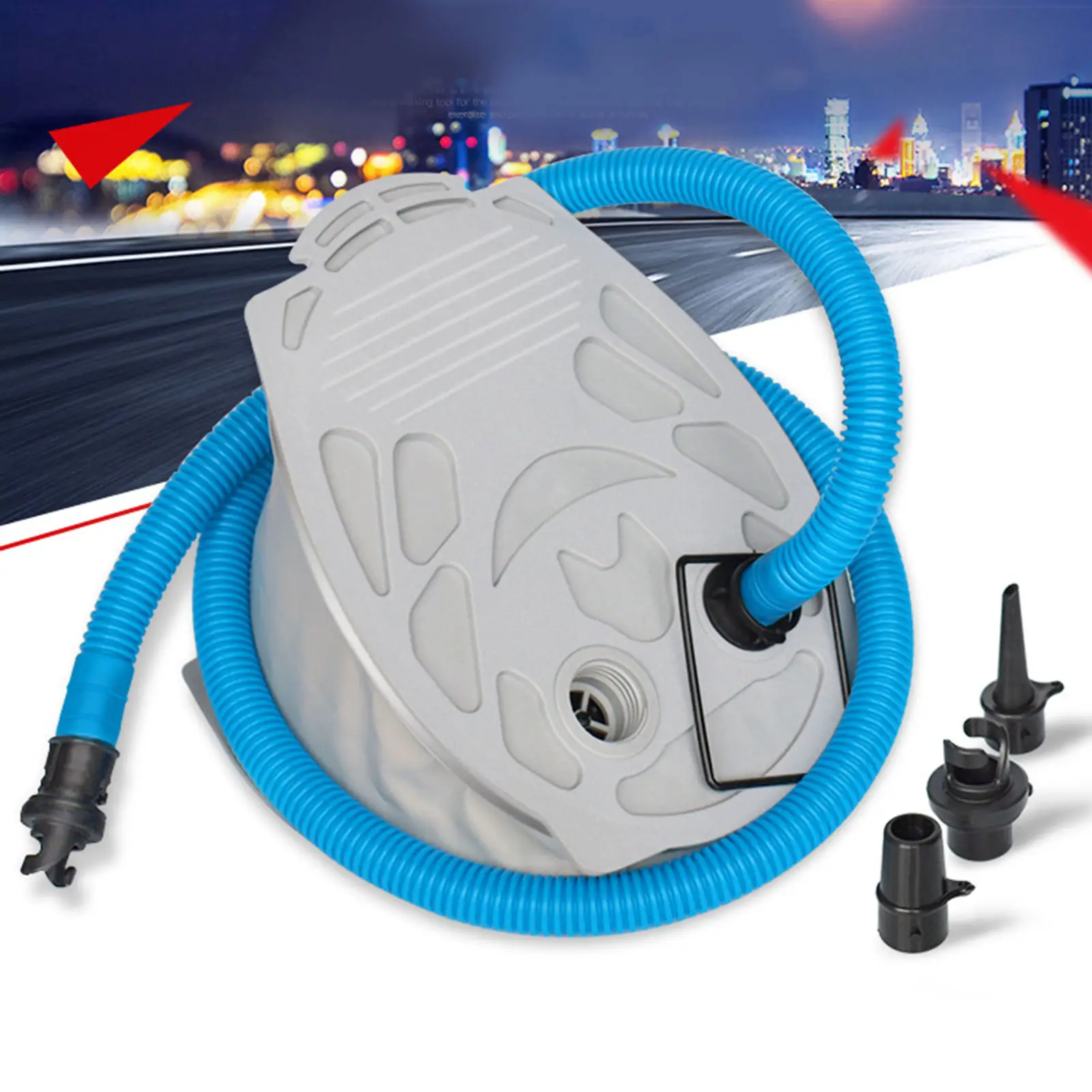 Bellows Foot Air Pump Inflator for Kayaking Inflatable Boat Pool Toy | Спорт и развлечения