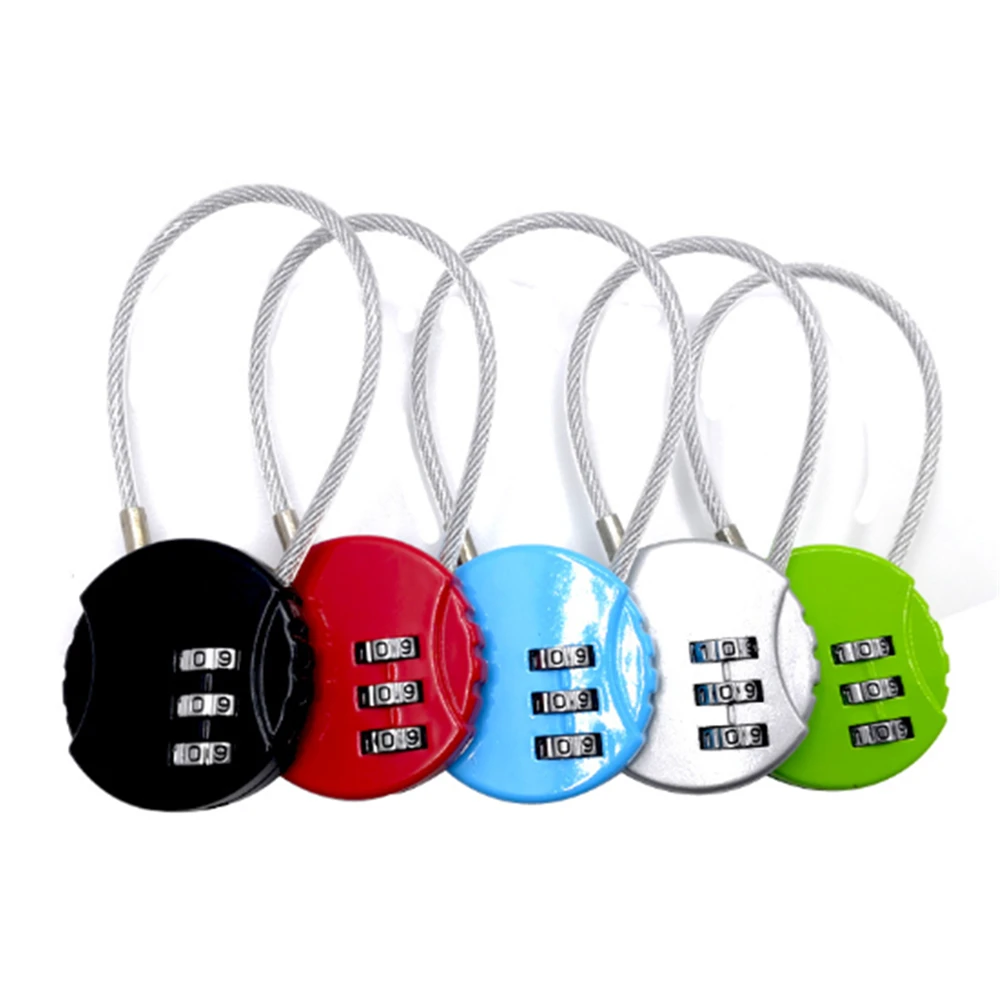 Круглые 4 х значный кодовый замок Всепогодный Безопасности навесной для багажа