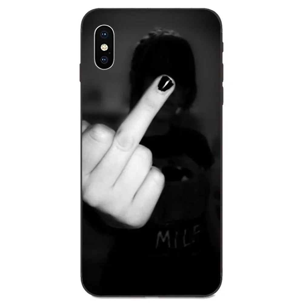 Для телефона Galaxy A3 A5 A6 A6s A7 A8 A9 A10 A20E A30 A40 A50 A60 A70 A80 A90 Plus 2018 мягкий ТПУ черный забавные