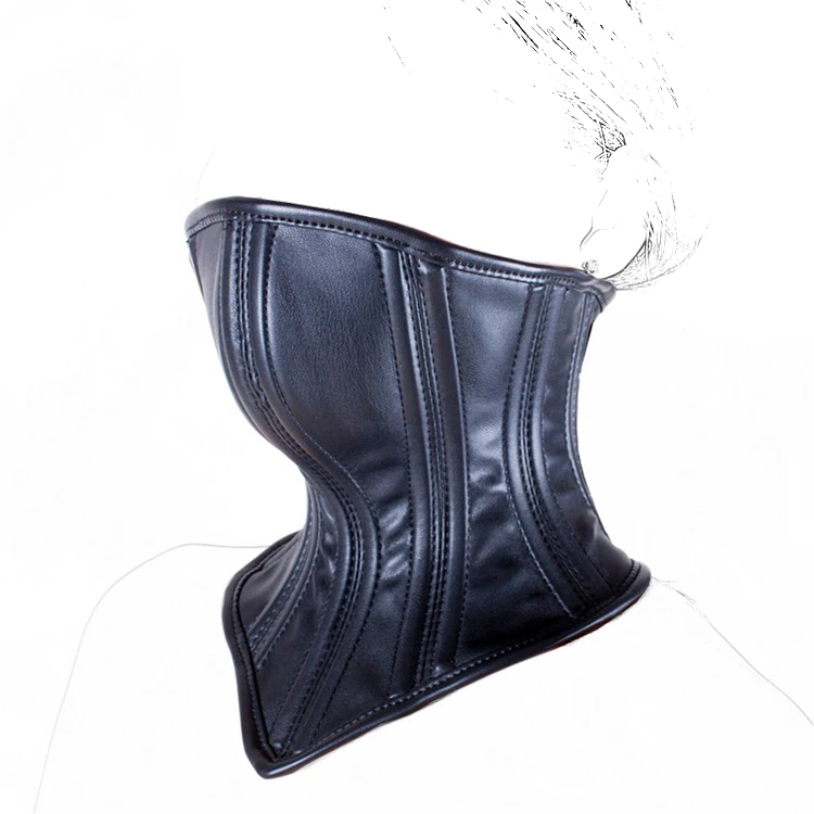 Slave Косплэй высокие кожаные ботинки осанки колье растяжения в готическом стиле с