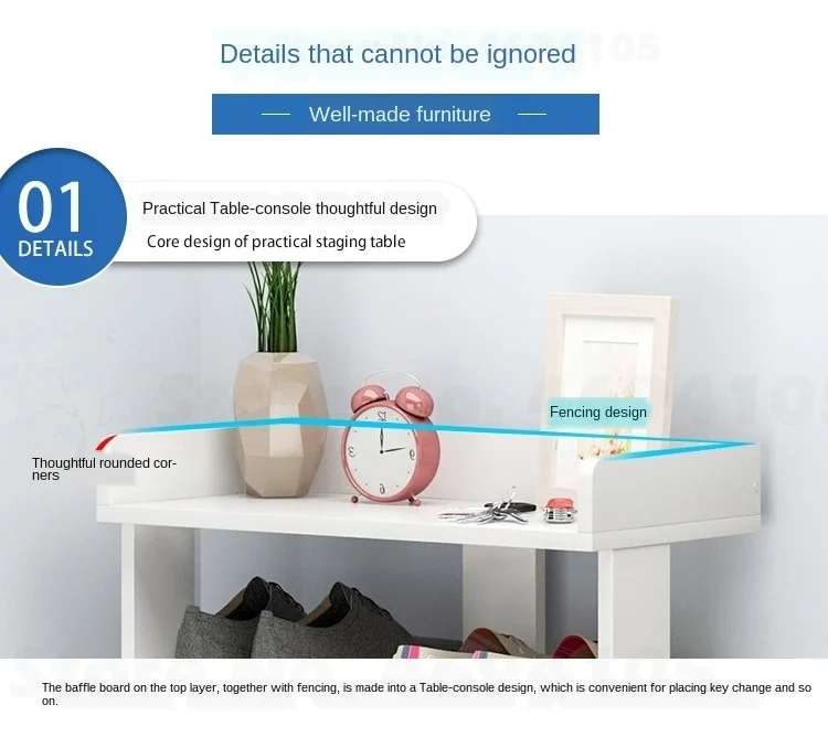 Деревянная полка для обуви легкая сборка стеллаж хранения модный шкаф стойка