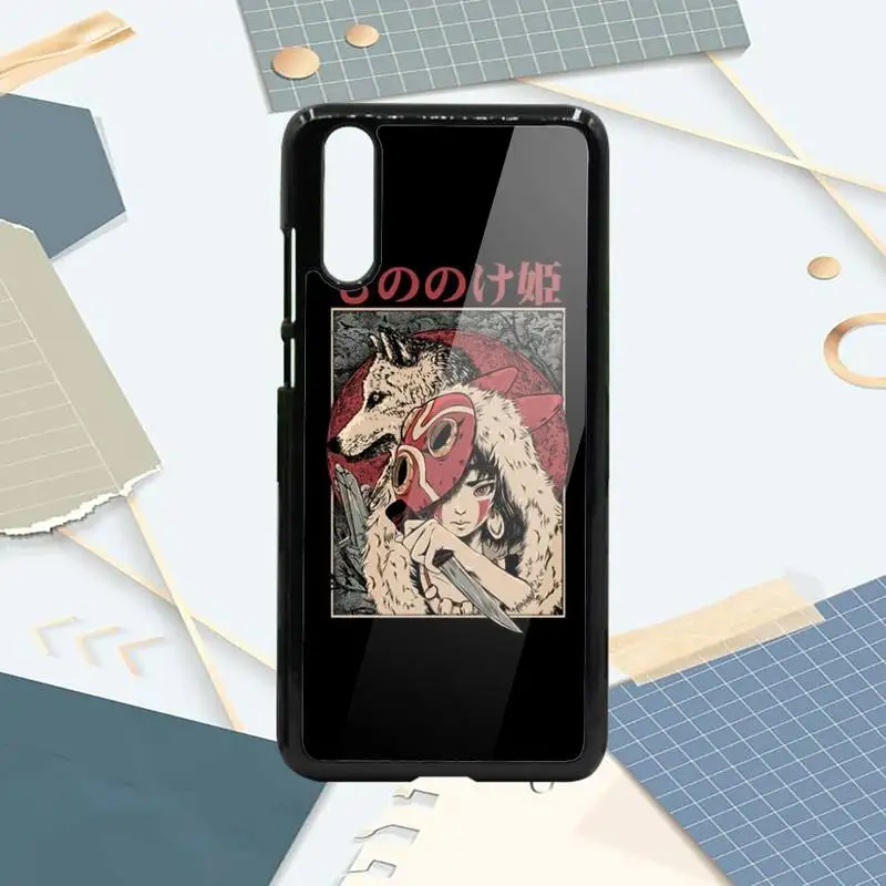 

Japanese Anime Princess Mononoke Phone Case PC For Samsung galaxy S note 8 9 20 10 e lite2019 plus pro ultra