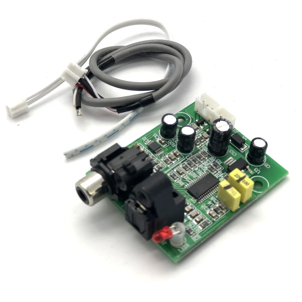 Lusya CS8416 CS4344 волоконно-оптический коаксиальный цифровой Интерфейс ЦАП Вход 24-битный 192K Выход стерео аудио A5-009