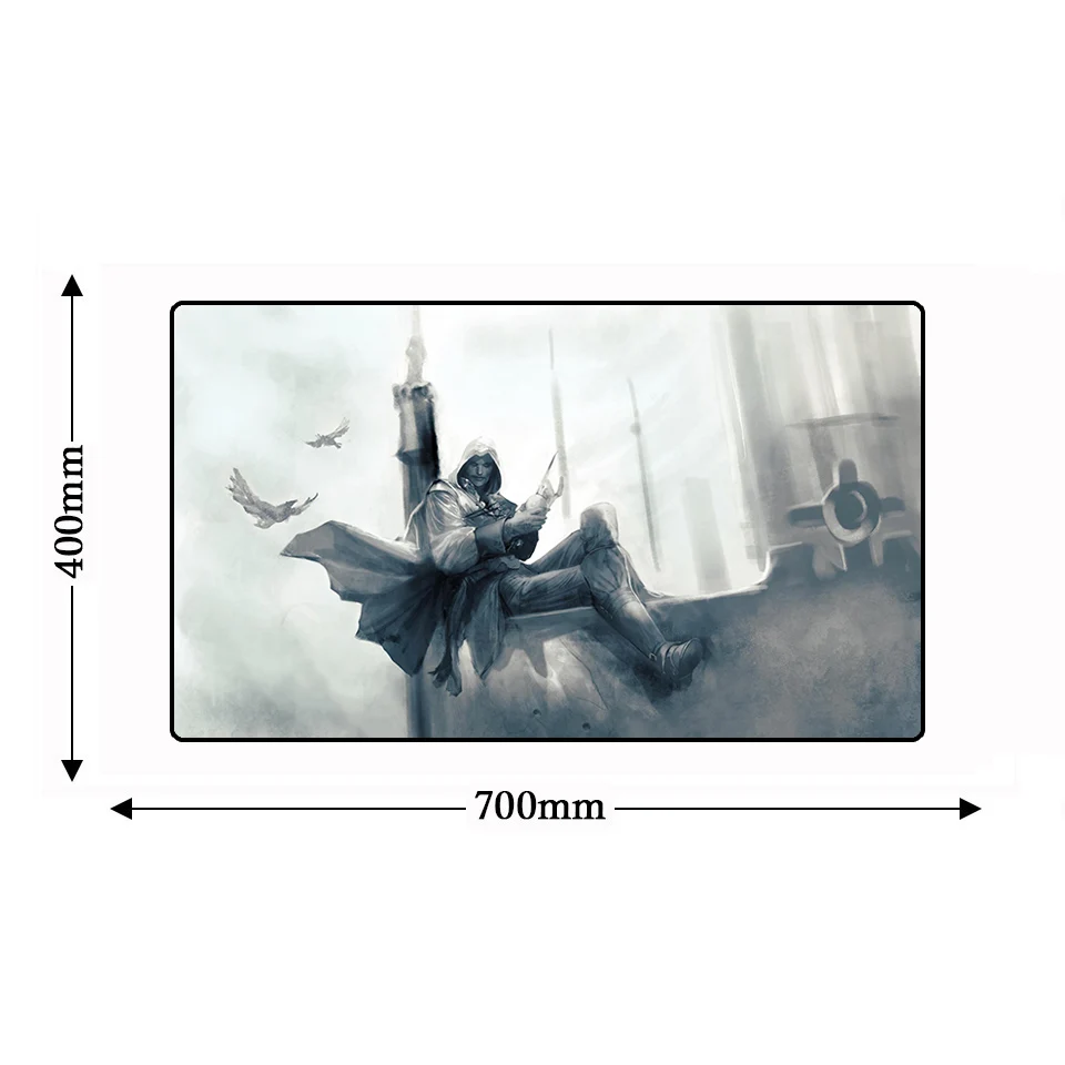 Lockedge натуральный каучук противоскользящий игровой коврик для мыши Assassins Creed