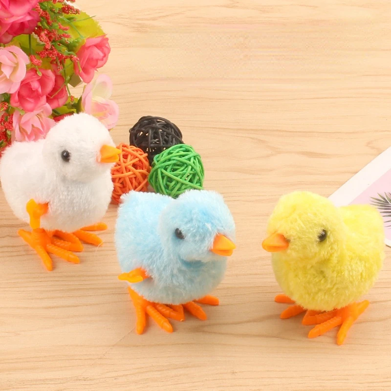 

Cute Plush Wind Up Chicken Toy Kids Educational Toy Clockwork Chicken Toy Jumping Walking Chicks Toys For Children Baby Gifts