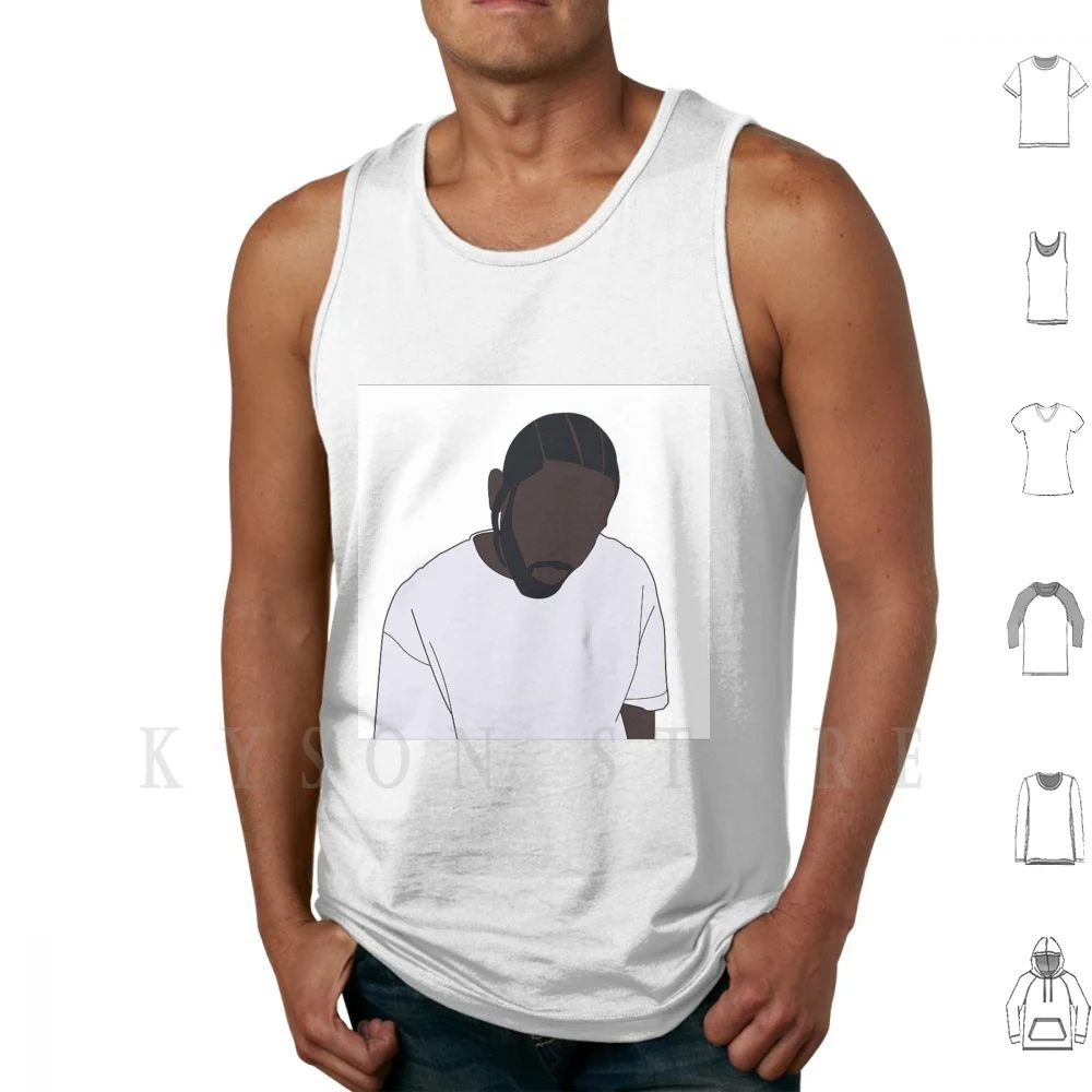 Майка Kendrick жилет без рукавов Кендрик Ламар рэп хип-хоп музыка Канье Уэст Дрейк |