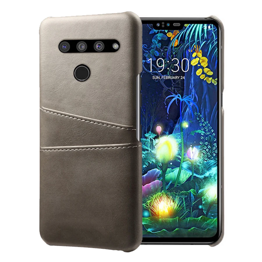 SCK кожаный держатель для карт со слотами чехол s для LG V50 чехол thinq тонкий гибридный жесткий пластиковый чехол для телефона