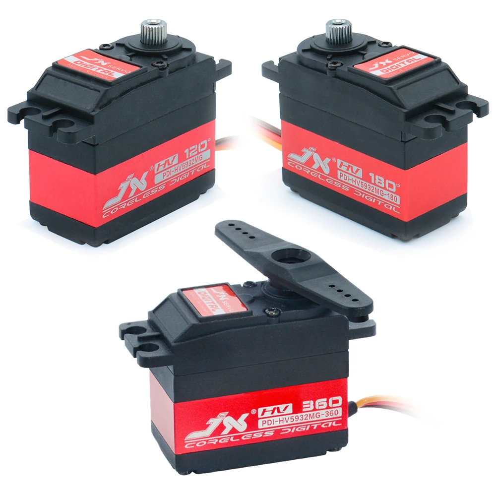Сервопривод JX, большой крутящий момент 32 кг, высокая точность, металлическая шестерня, цифровой сервопривод без сердечника для радиоуправляемой модели автомобиля, робота, радиоуправляемой модели