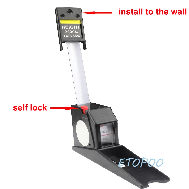 Обновленный самоблокирующийся настенный измеритель высоты 0 200 см детский