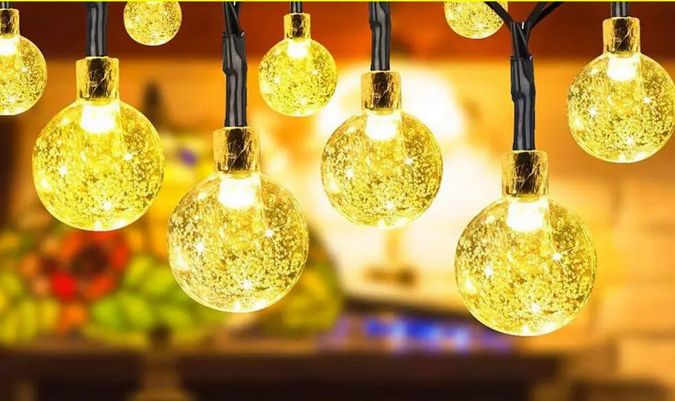 Гирлянда из ротанговых шариков с питанием от USB 110 220 В|Светодиодная лента| |