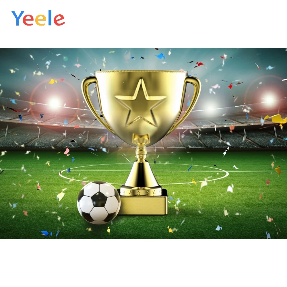 

Yeele Football Field Award Ceremony Trophy Champion Photo Backdrops Child Customized Photographic Backgrounds For Photo Studio
