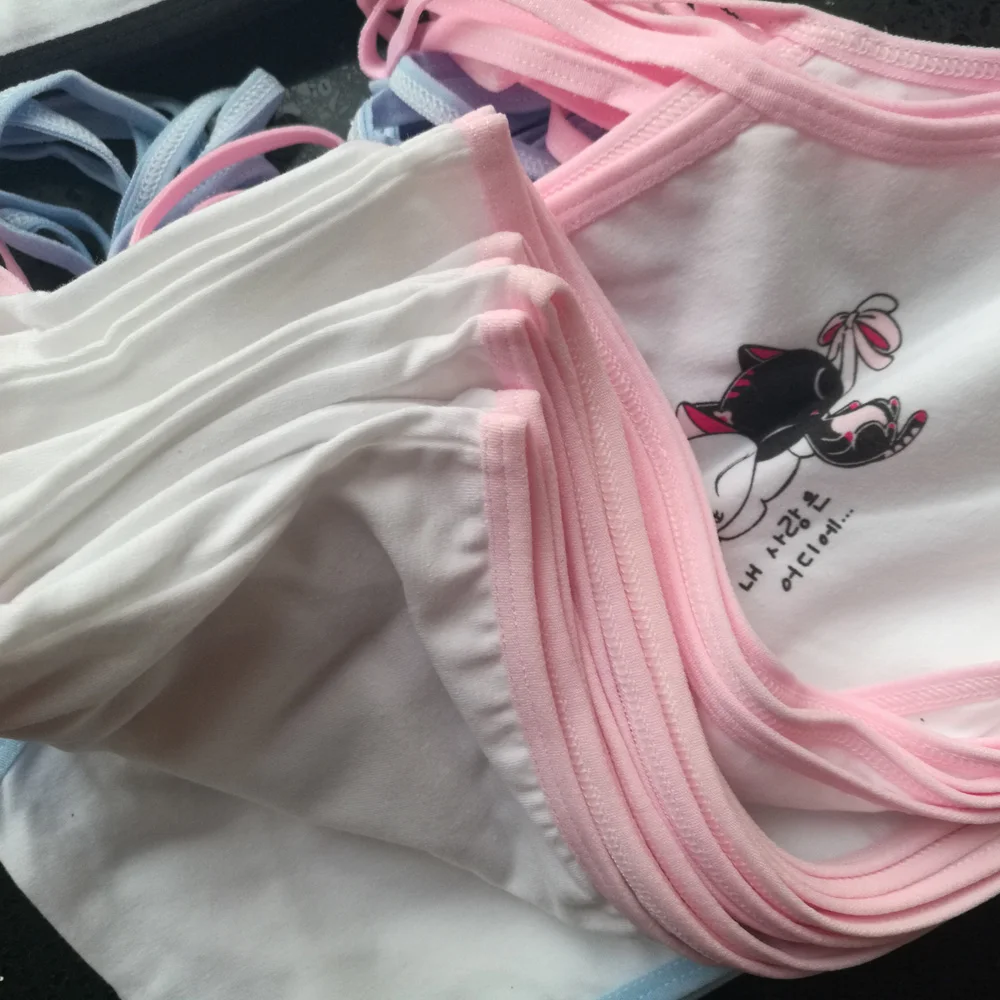 3 шт./лот хорошее качество 85% хлопок бюстгальтер для девочек детское нижнее белье