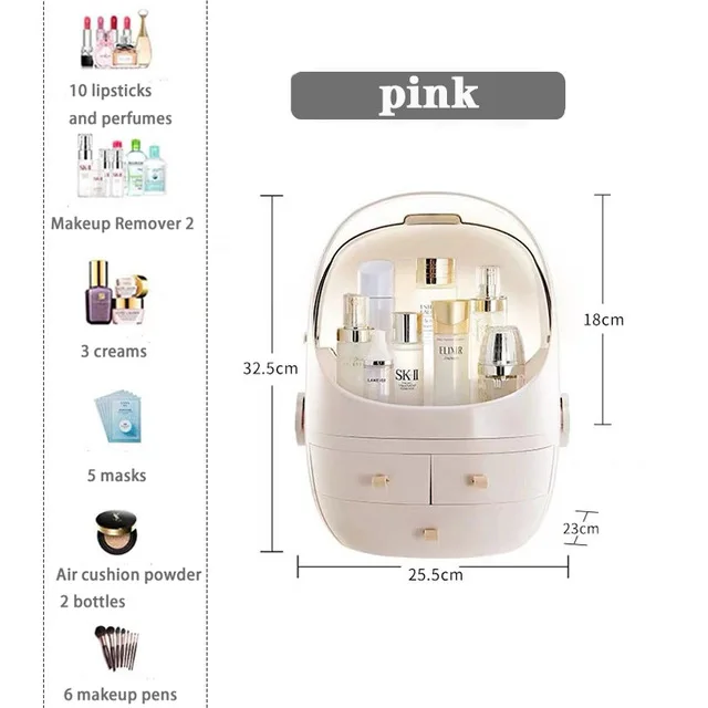 YK pink Рождественская коробка для хранения косметики, ящик для хранения маски, отделочная коробка, Настольная Европейская коробка для хранения ювелирных изделий - Цвет: YK pink