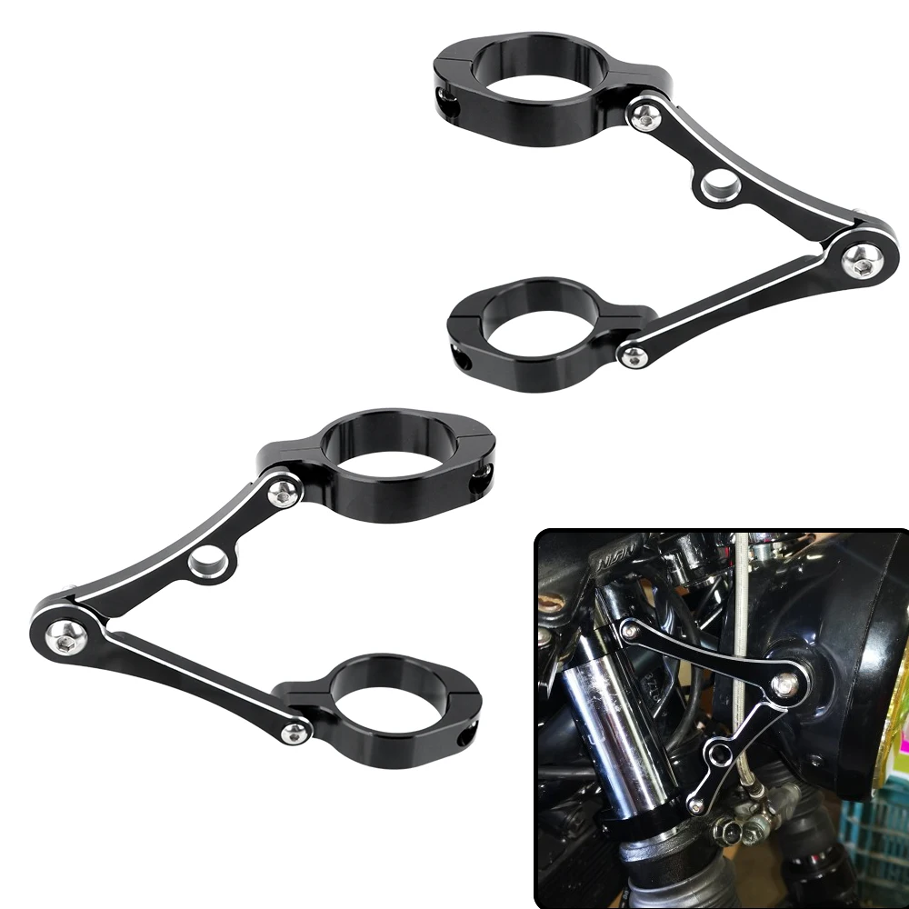 

Зажим для вилки и трубки CNC аксессуары для мотоциклов подходит для универсального крепления точечного светильника 39 мм-41 мм кронштейн для ф...