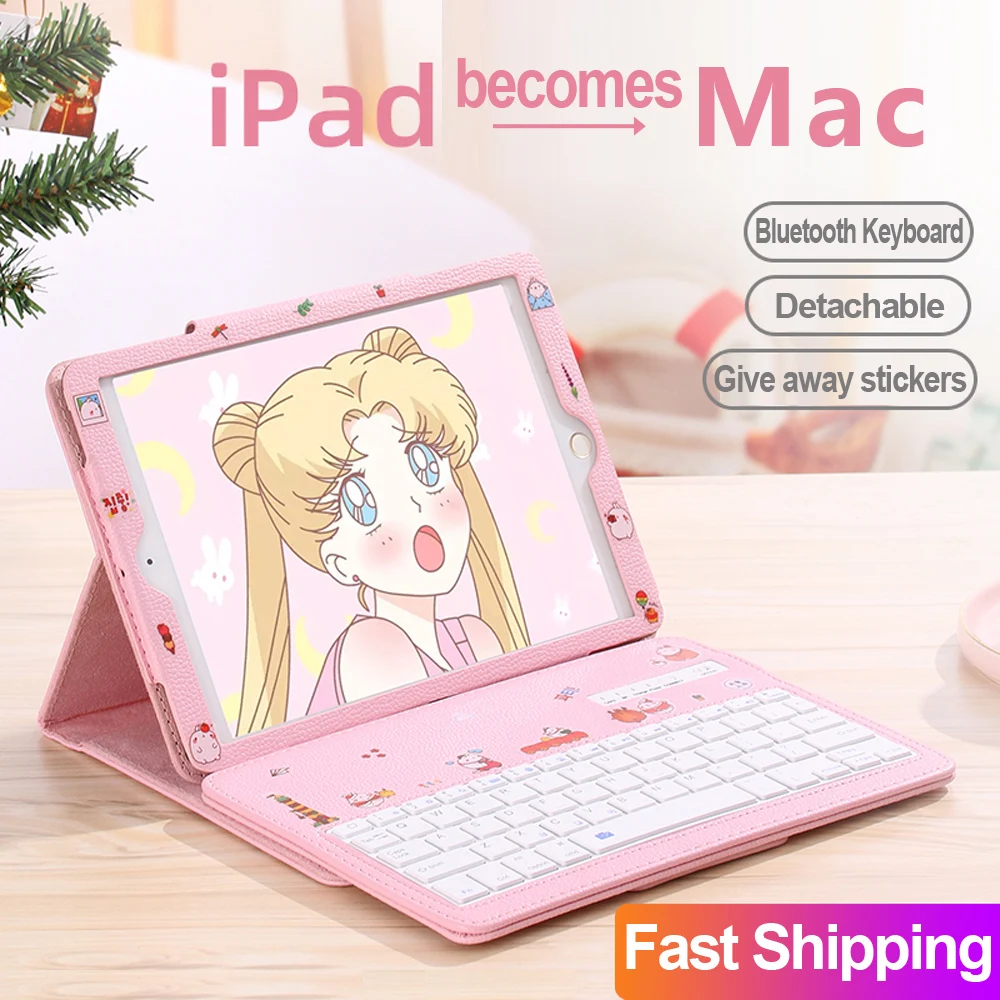 Чехол для iPad Pro 9 7 10 5 11 дюймов 2017 2018 6 8th Новый 2020 2019 2 mini 4 3 Air 1 чехол с клавиатурой