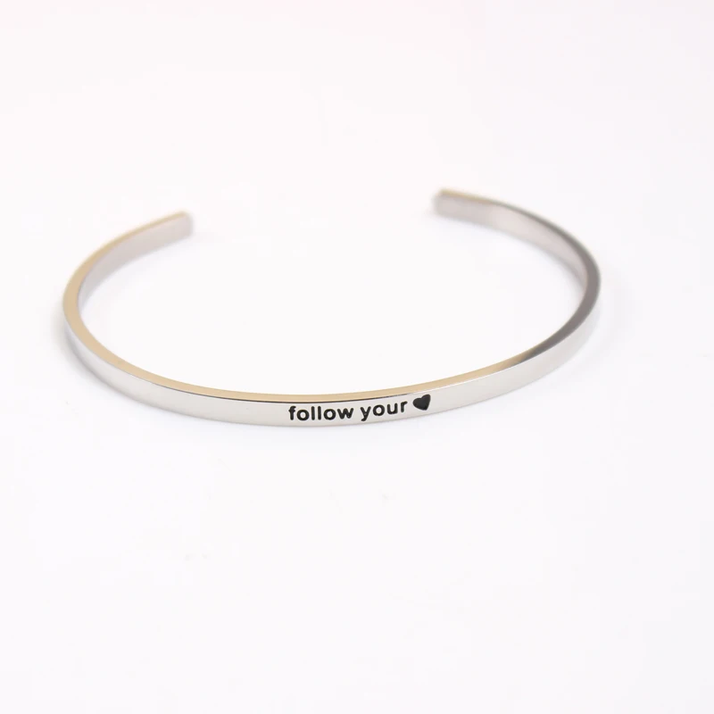 2021 Новый Нержавеющая сталь с гравировкой положительный вдохновляющие цитаты