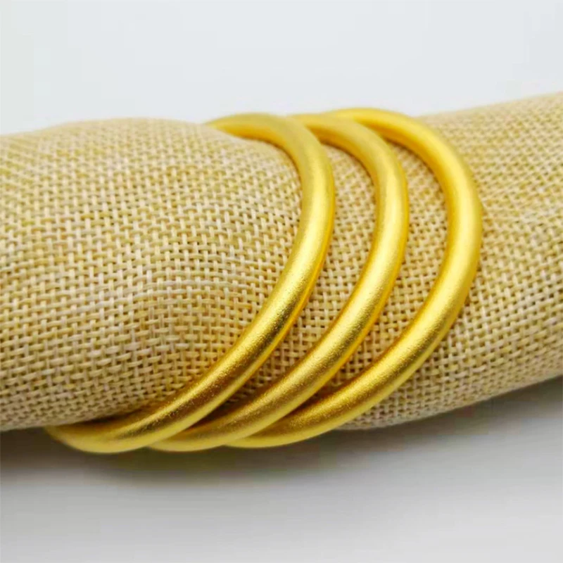 Браслет из 24-каратного золота наследственный старинный браслет 999 Сплошной