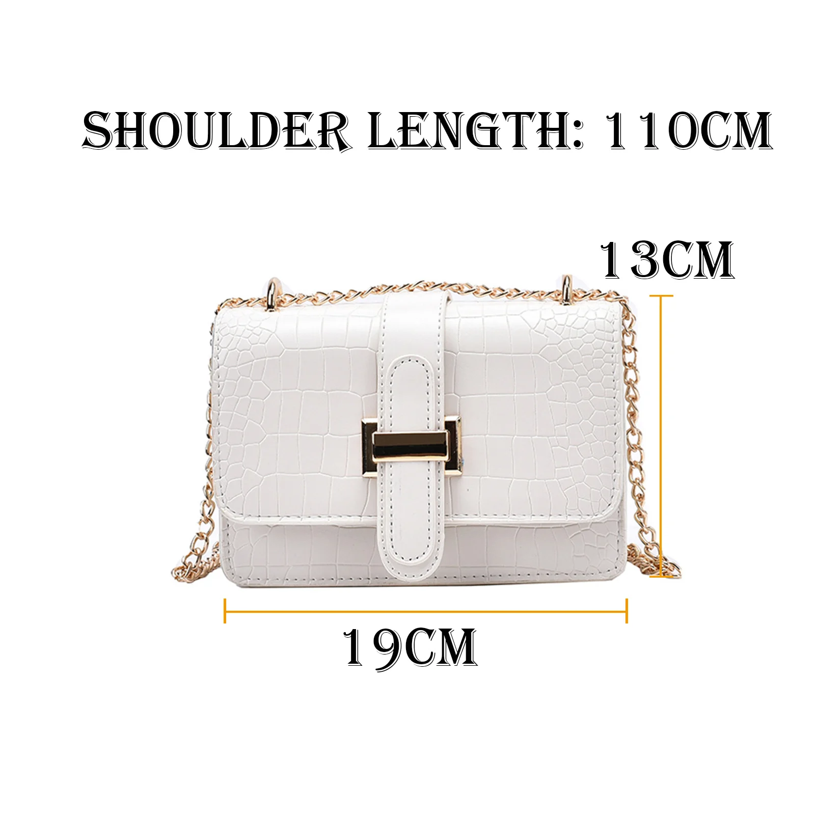 

New Casual Chain Crossbody Bags For Women Fashion Simple Shoulder Bag Lady Designer Handbags PU Leather Messenger Bags WB3704