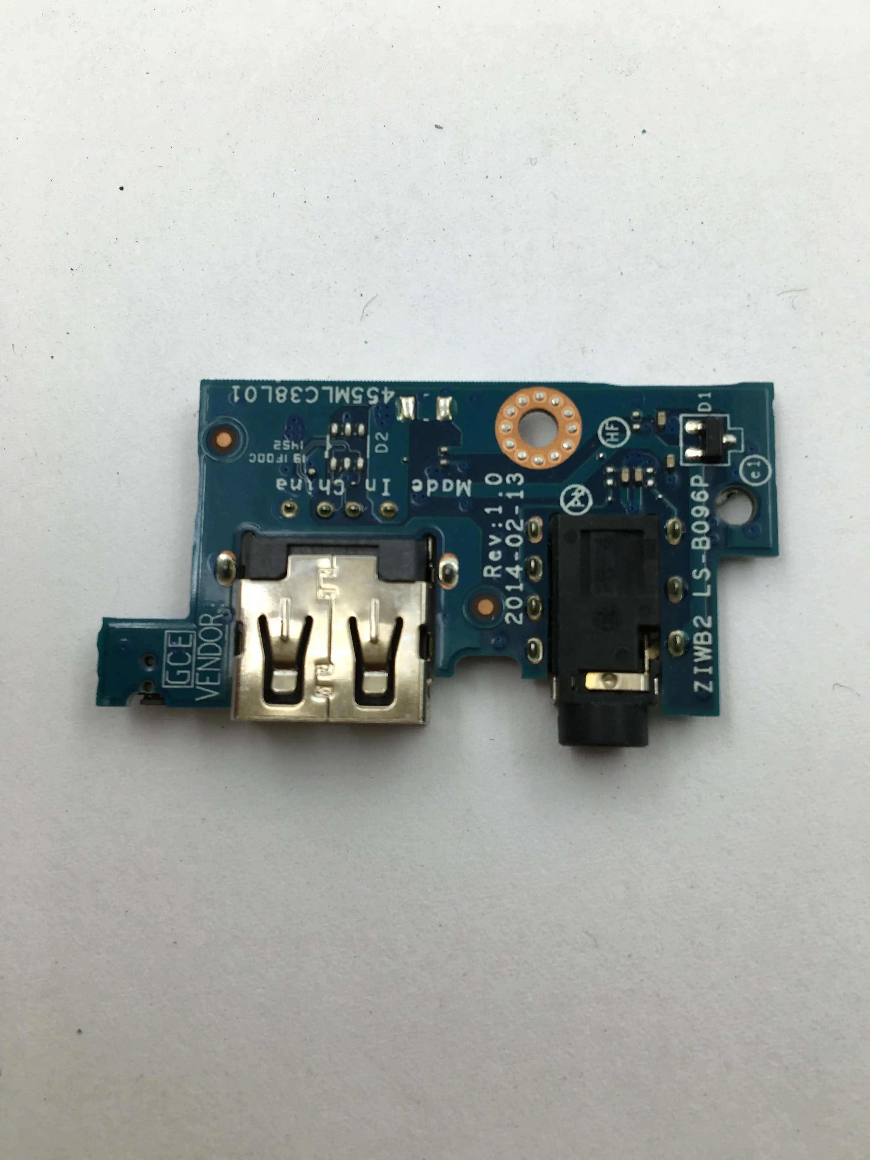 Бесплатная доставка оригинальная звуковая плата для Lenovo B40 45 70 305 B50 30 75 USB ZIWB2 LS B096P
