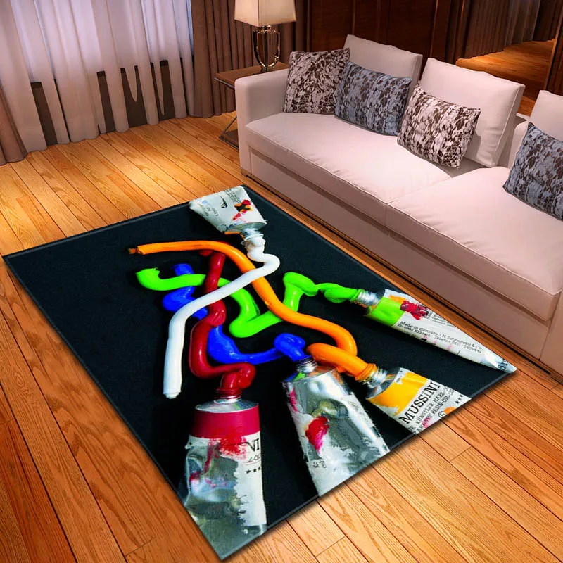 Скандинавские 3D коврики для масляной краски мягкие фланелевые Нескользящие