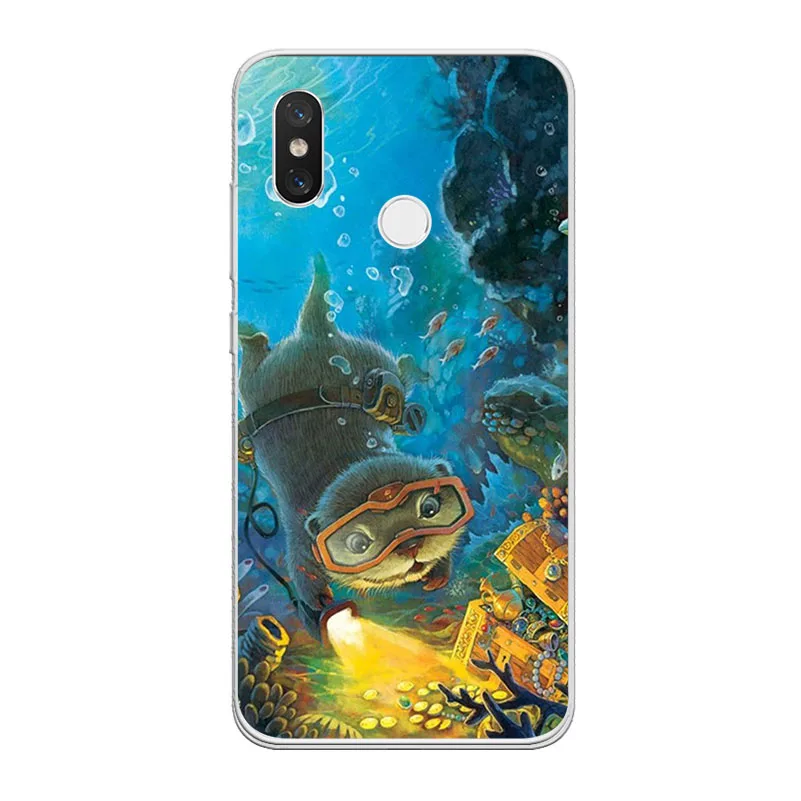 Чехол с пандой для Xiaomi MIX MAX 3 2 1 S MI A2 A1 9 8 6 5 X 5C Lite SE Pro Pocophone F1 чехол телефона|Бамперы| |
