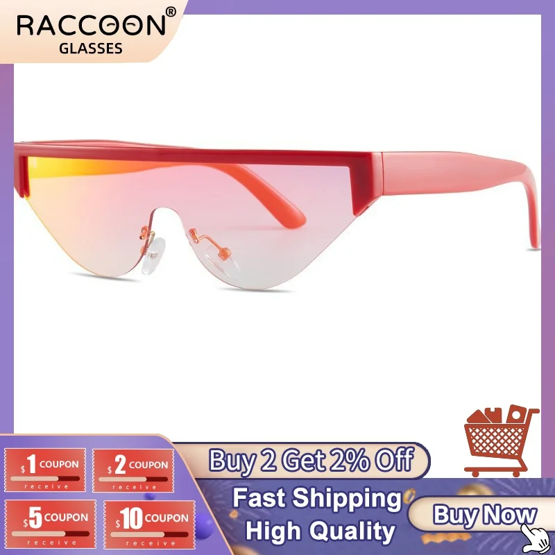 

Retro Semi-Rimless Triangle Sunglasses Women Gradient Sexy Pink Sun Glasses Men Fashion Brand Designer Future Vintage Eyewear