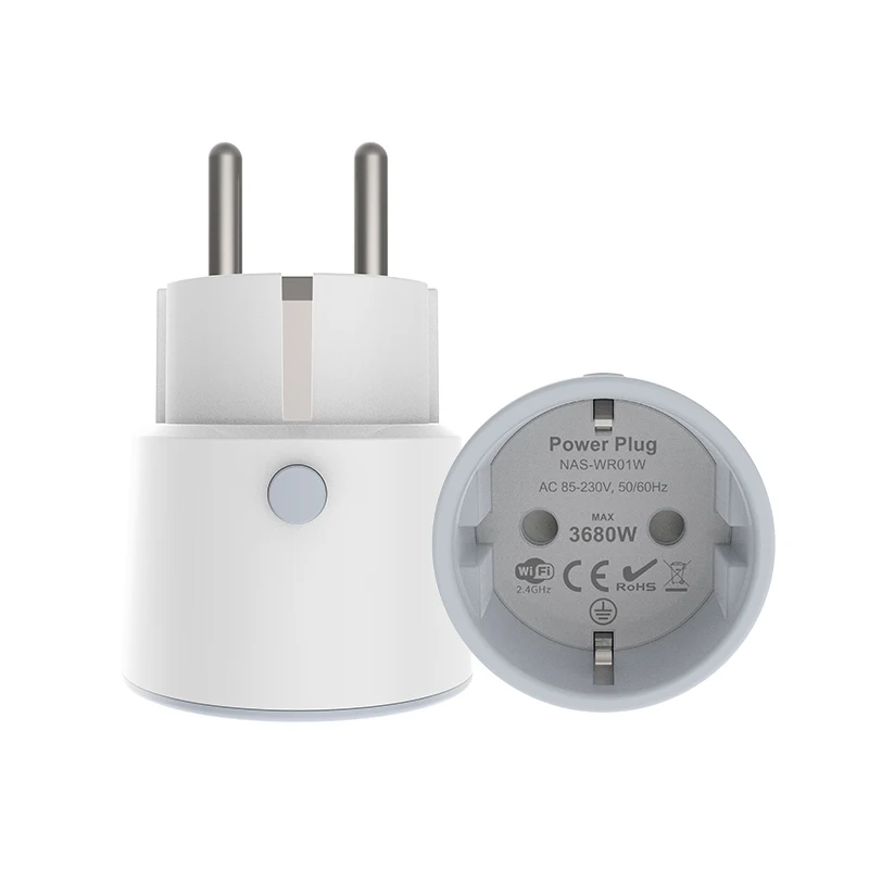 Smart WiFi Plug Adaptor Remote Voice Control Power Monitor Socket Outlet Timing Function Work With Alexa Google Assistant 16A |