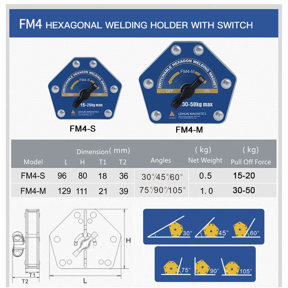 Сварочный магнит держатель под разными углами припоя стрелка сильный