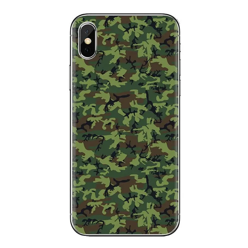 Камуфляж Форма военной камуфляжной расцветки чехол для телефона iPhone XS Max XR X 4 4S 5 5S