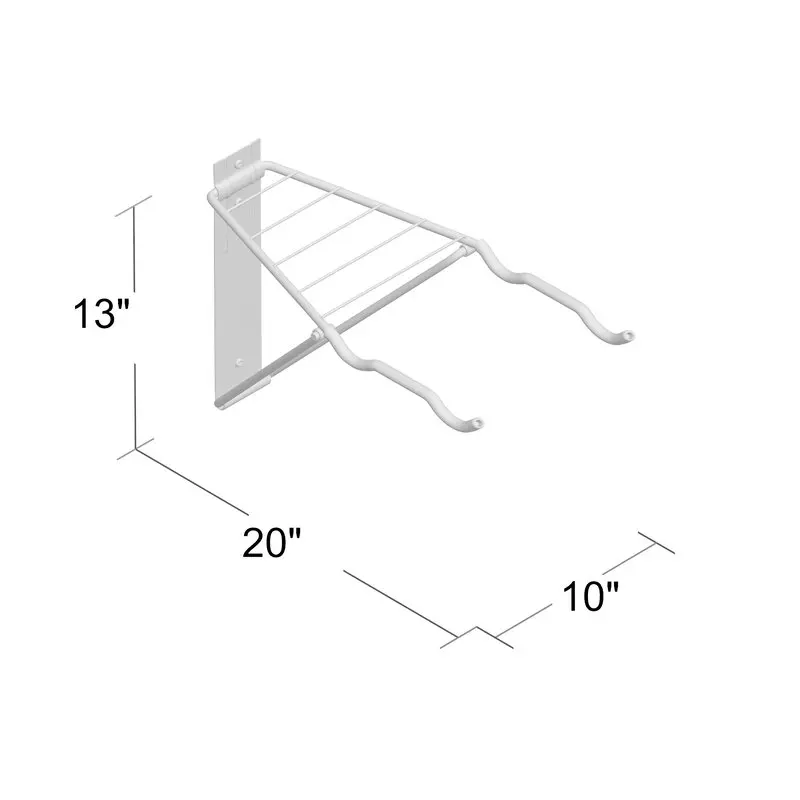 Wayfair Basics-estante de bicicleta montado en la pared, 2 piezas-2