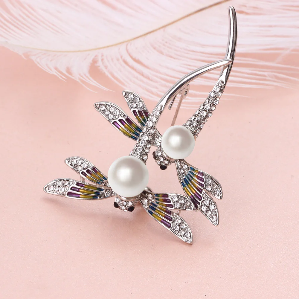 FARLEENA ювелирные изделия ракушки бусины искусственный жемчуг роспись стрекоза