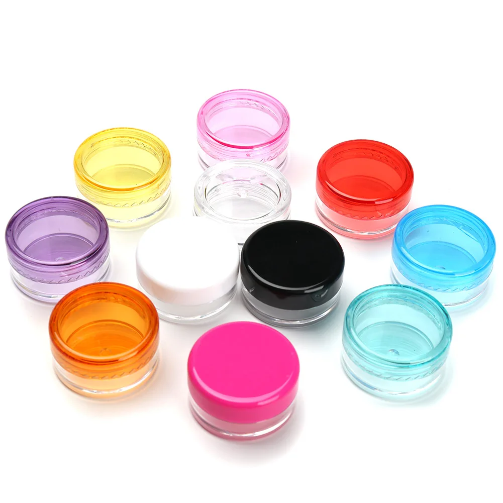 

10Pcs 5g Portable Plastic Cosmetic Empty Jars Clear Bottles Eyeshadow Makeup Cream Lip Balm Container Pots 2021
