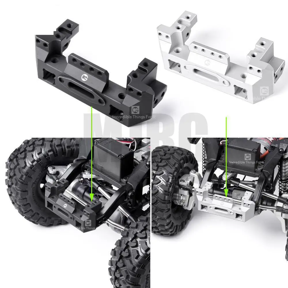 

For TRX4 G2 metal aluminum steering gear front winch bracket for 1/10 RC crawler Trax For TRX4 Mustang fighter #8237 For TRX-4 T