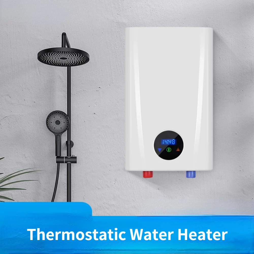 Instant Thermostatic Water Heater Mini Small Mobile Bathing Machine Instant Hot Water Heater Direct Heating Water Heater Shower