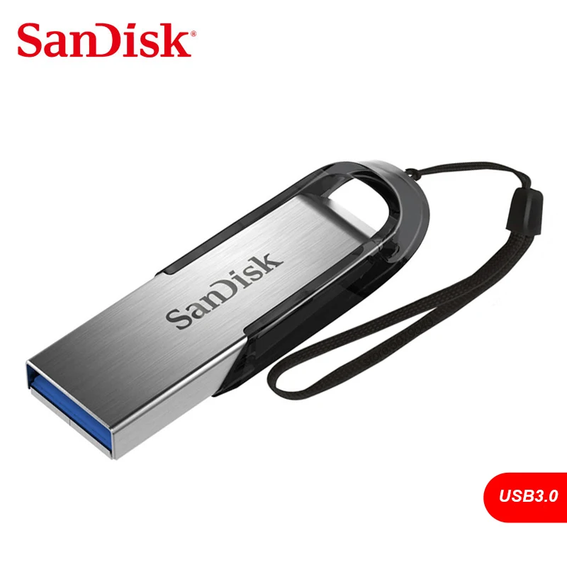 Двойной Флеш накопитель SanDisk ULTRA FLAIR флеш USB 3 0 CZ73 128 Гб 64 оперативной памяти 32