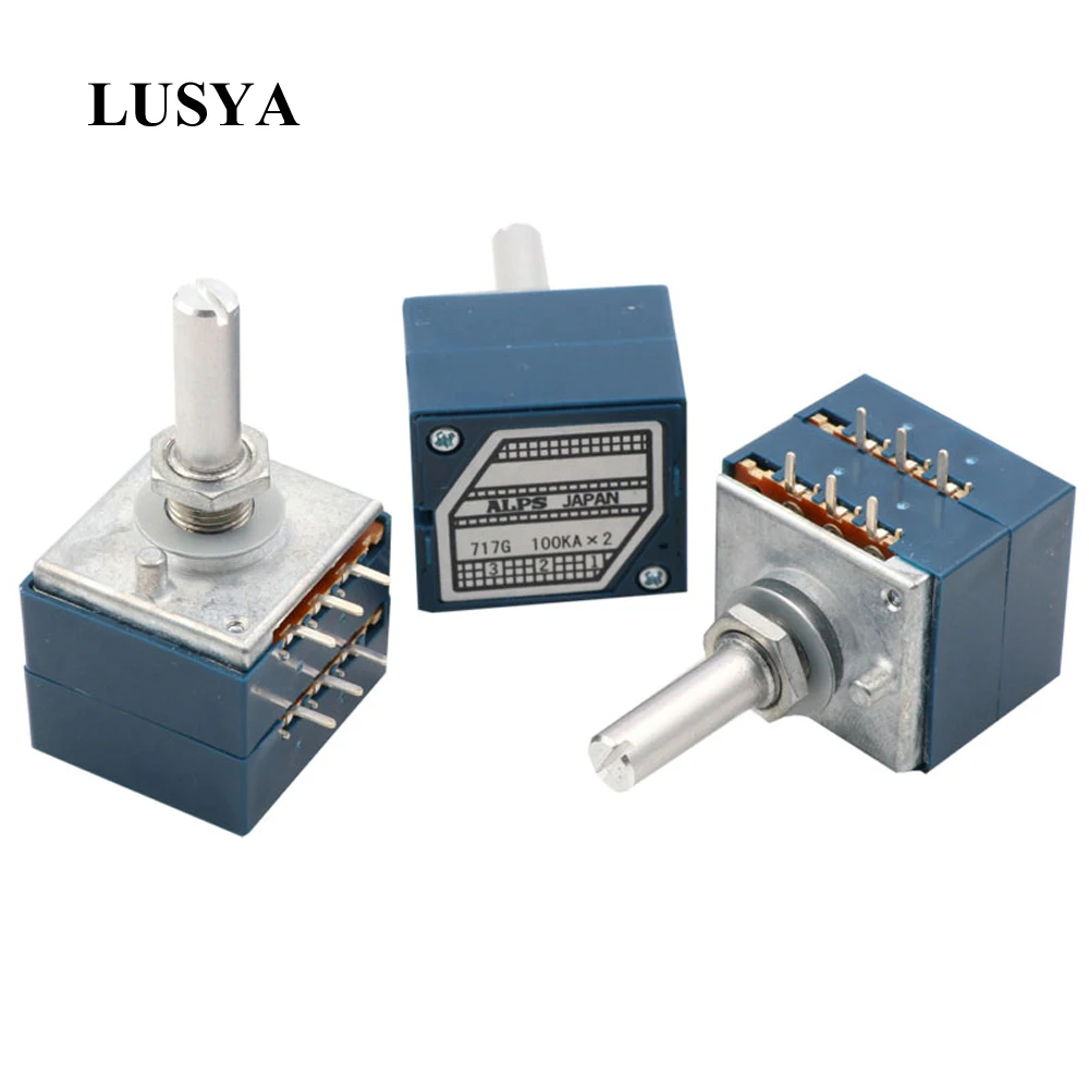 Оригинальный японский потенциометр Lusya ALPS RK27 с двойной громкостью 10k 50K 100k круглой