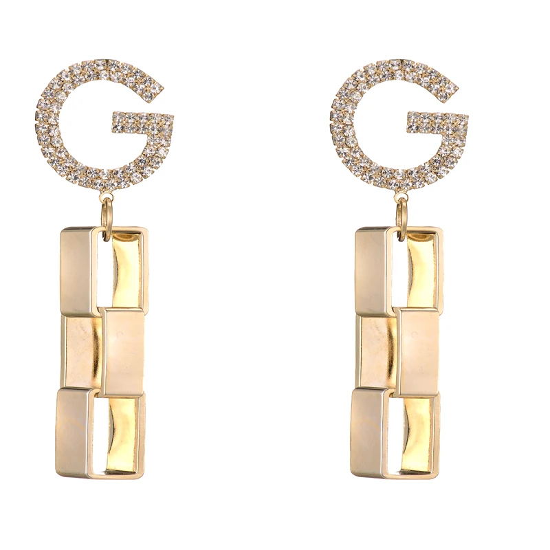 

2021 New Arrival Luxury Korean Fashion Big Letter G Jewelry Earrings GG Charming Earrings For Women Studs Designer Party Wedding