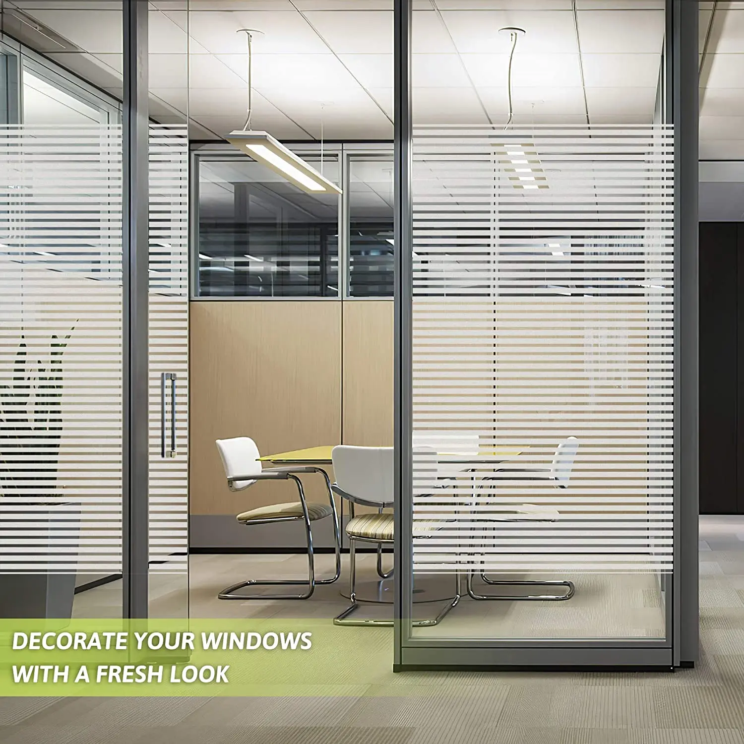 Антиуф пленка для защиты от солнца стойкая Виниловая ультрафиолета в полоску 200