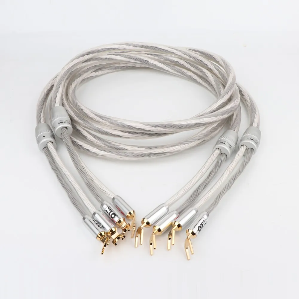 Кабель для динамика XLO HTP-12 OCC Copper Hifi кабель провод с вилкой Spade | Электроника