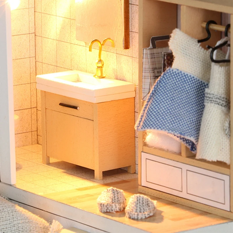 Кукольный дом мебель миниатюрный кукольный домик DIY комната коробка театр
