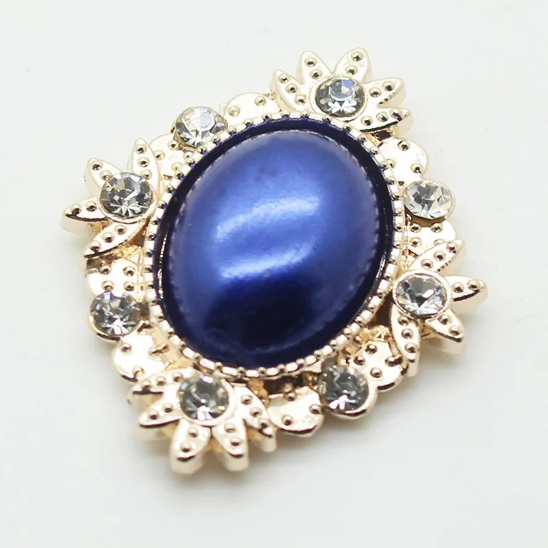 10 шт./лот 33 мм * 26 жемчужные пуговицы со стразами для свадебного украшения