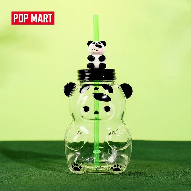 POPMART Pucky Baby Panda соломенная чашка подарок на день рождения Детская игрушка