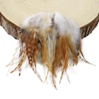 Натуральное седло для петуха перо 4-6 дюймов окрашивание куриных перьев для Diy украшения одежды аксессуары ремесла перья