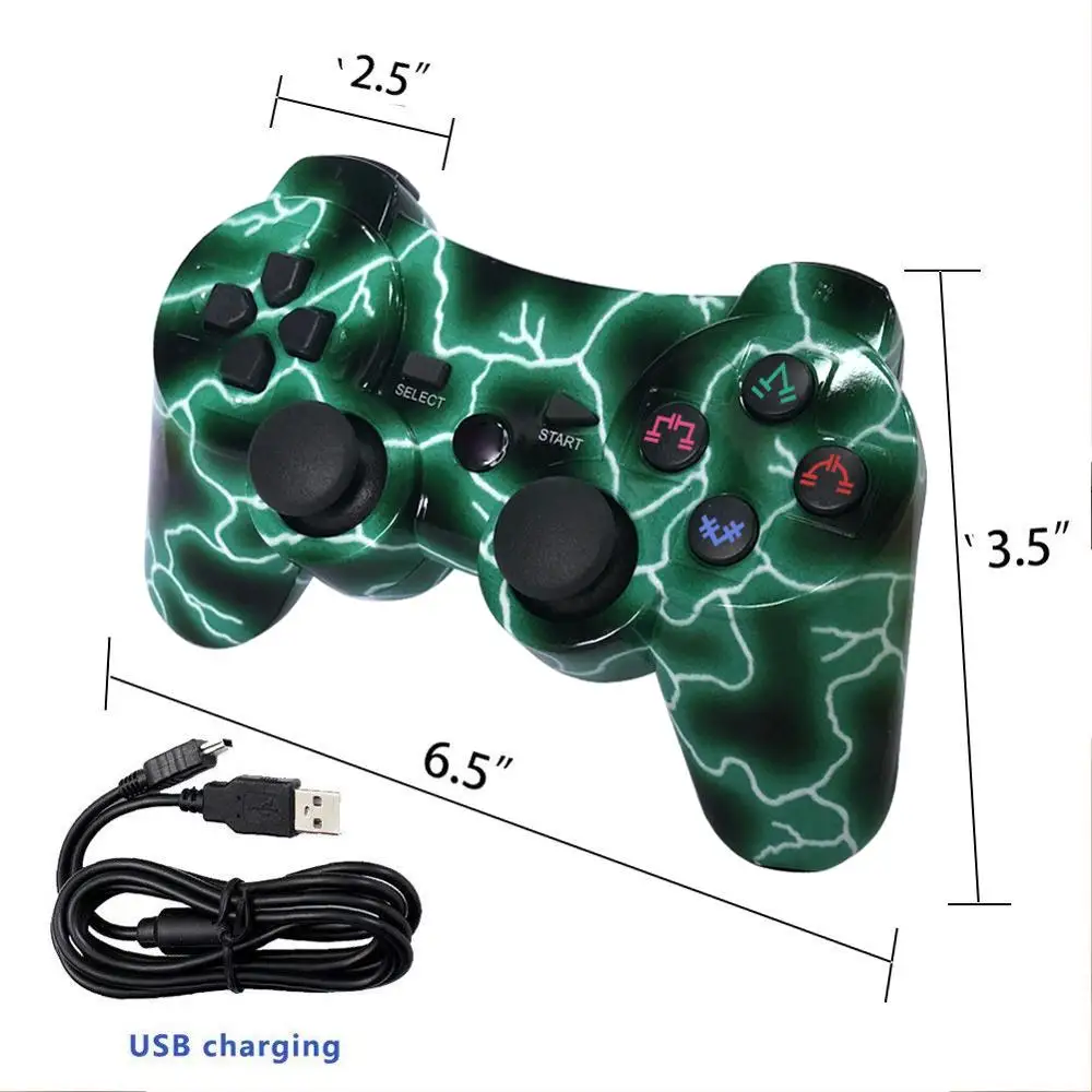 

Bluetooth-контроллер для SONY PS3, геймпад для Sony Playstation 3, ПК SIXAXIS, управление двойным ударом, заводская цена