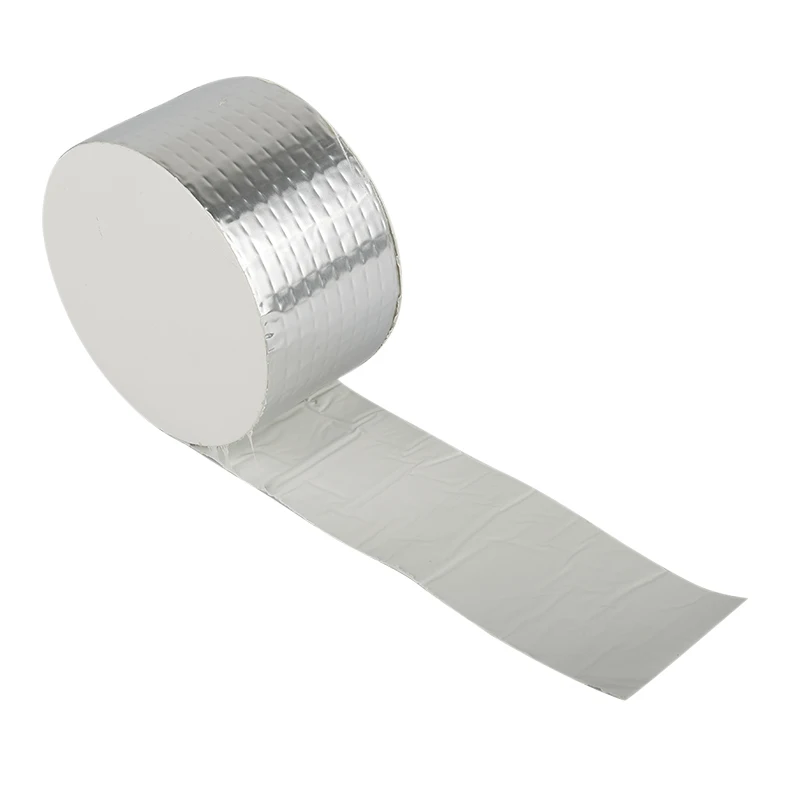 

Super Strong Waterproof Butyl Aluminum Foil Tape Self Adhesive High Temperature Resistance Anti-friction Repair Tape Hot Sale